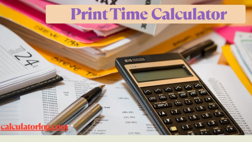 Print Time Calculator